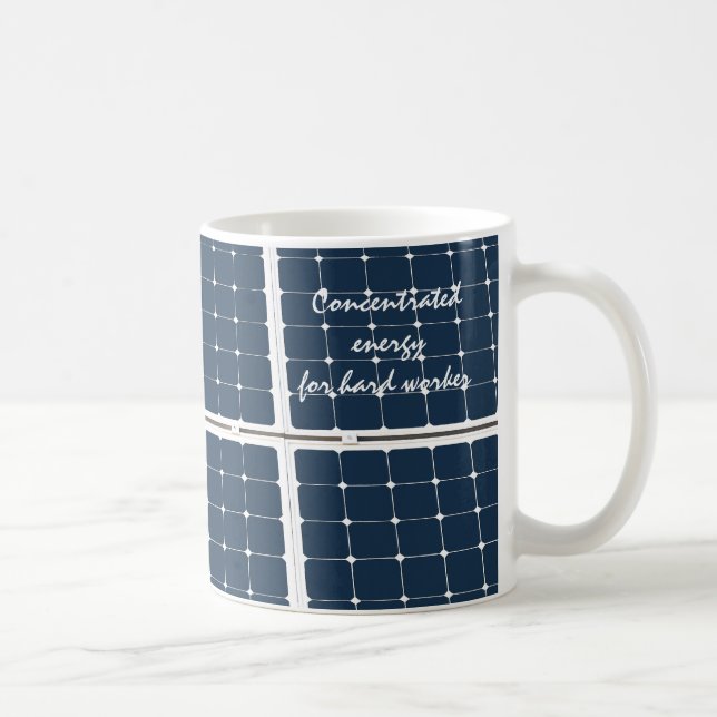 Caneca De Café Imagem engraçada de um painel de energia solar (Direita)