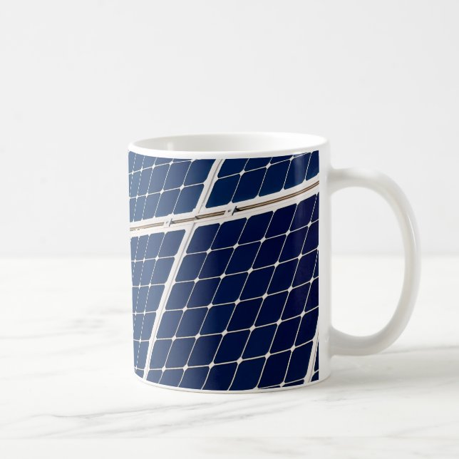 Caneca De Café Imagem engraçada de um painel de energia solar (Direita)