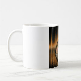 Caneca De Café Imagem Fantasia Bronze Halfdome em Superfície Refl