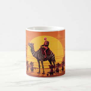 Caneca De Café Imagem Fantasia de Esqueleto Montando Camelo Listr