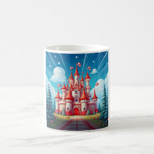 Caneca De Café Imagem Fantasia de um Castelo de Cana-de-Açúcar