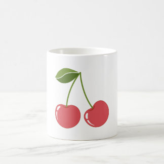 Caneca De Café imagem gráfica de desenho animado de cereja