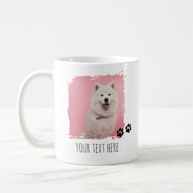 Caneca De Café Imagem personalizada de Pet Paws 2 Photo Cup (Esquerda)