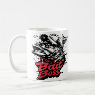 Caneca De Café Imagem Personalizada Pesca "Bait Boss"