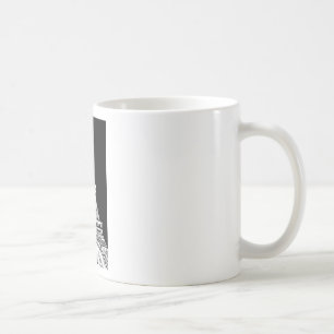 Caneca De Café Imagem Preto e Branco da Torre Eiffel