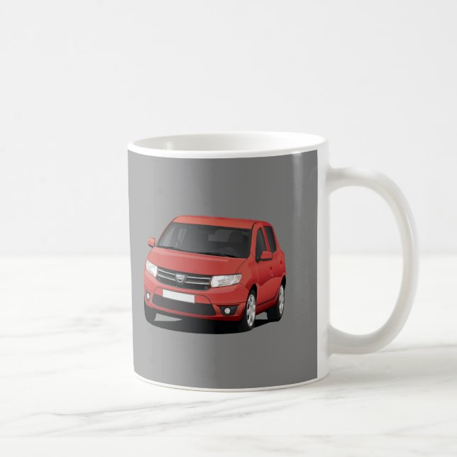 Caneca De Café Imagem Red Dacia Sandero 2 x (Direita)