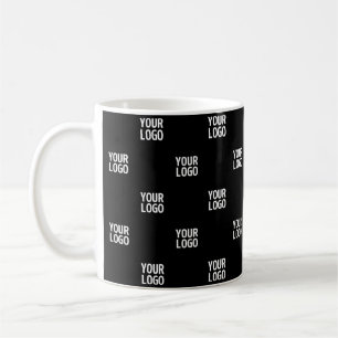 Caneca De Café Imagem repetida, design ou logotipo da empresa