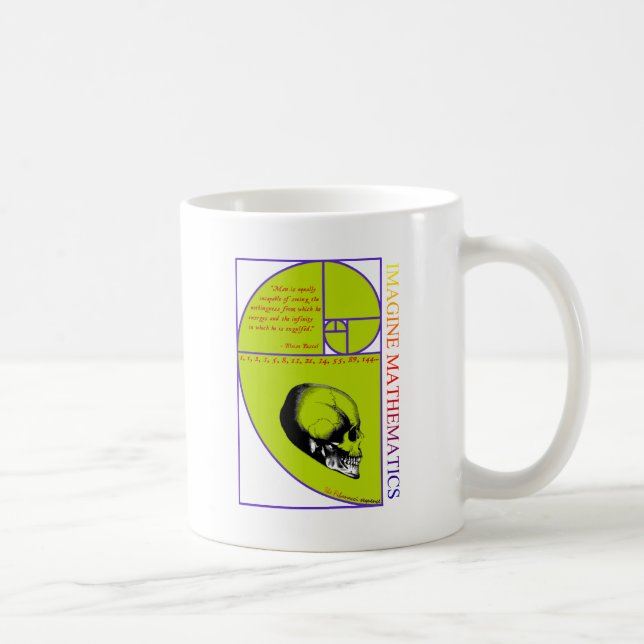 Caneca De Café Imagine a matemática (Direita)