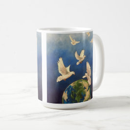 Caneca De Café Imagine a paz