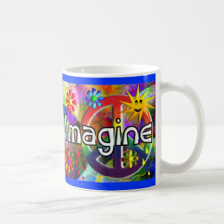 Caneca De Café "Imagine" presentes dos anos 70 de Psychadelic