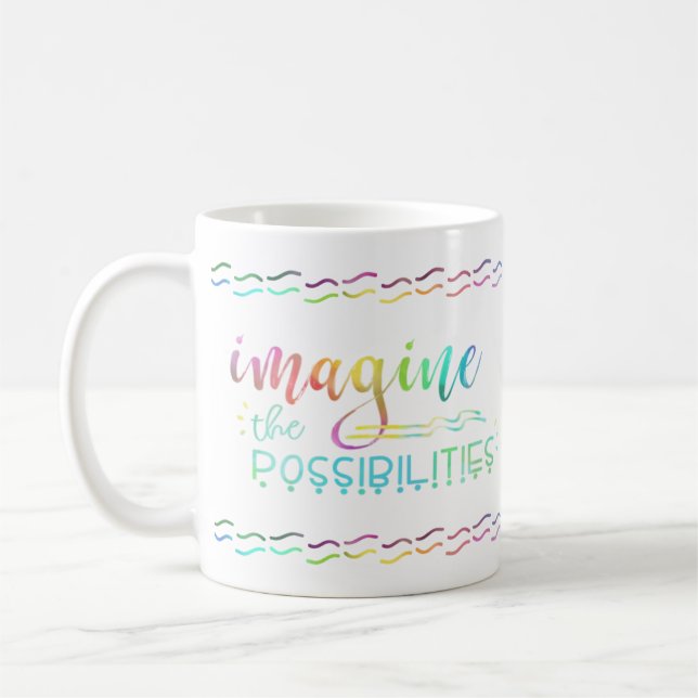 Caneca De Café IMAGINEM Inspiracional AS POSSIBILIDADES COLETIVAS (Esquerda)