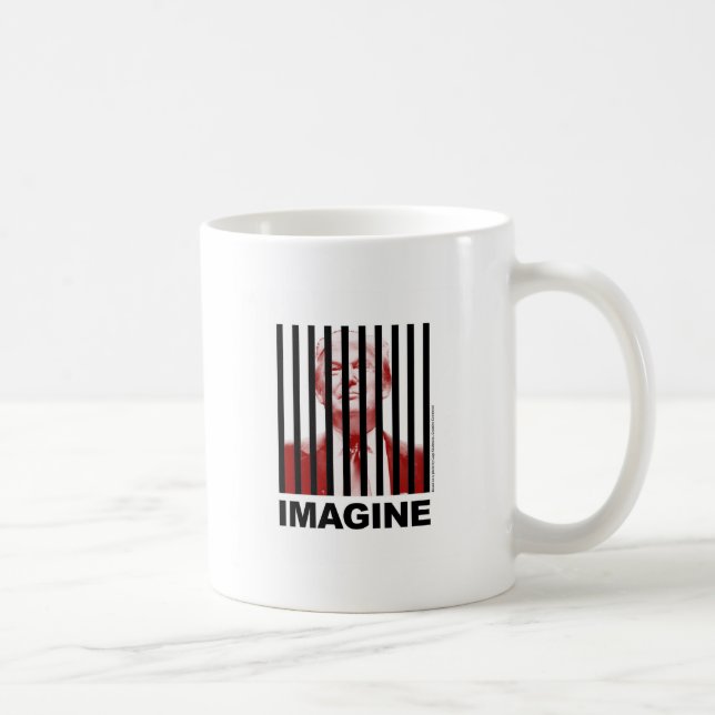 Caneca De Café Imaginem Trump Atrás de Bares (Direita)
