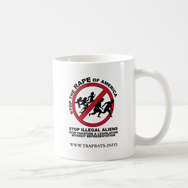 CANECA DE CAFÉ IMIGRAÇÃO ILEGAL (Direita)