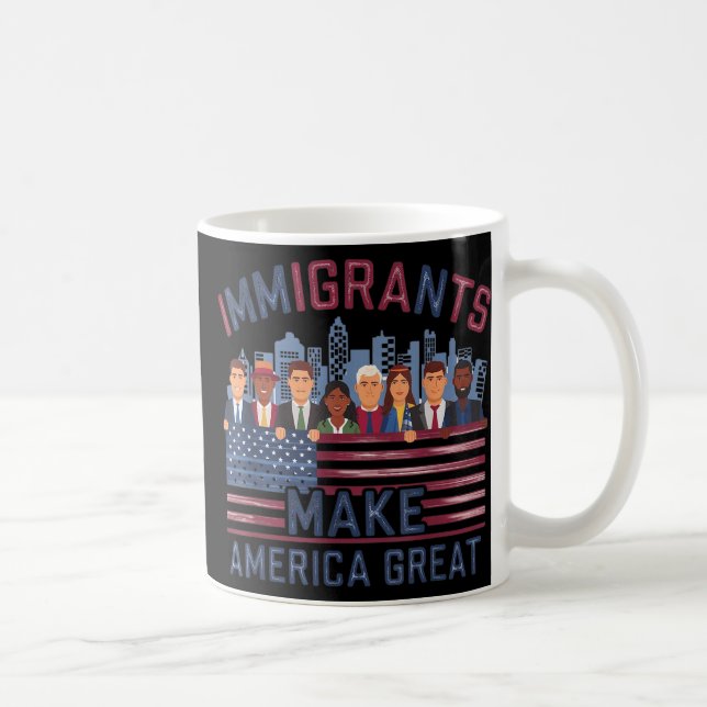 Caneca De Café Imigrantes fazem Excelente na América (Direita)