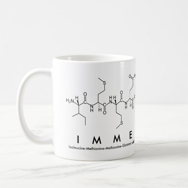 Caneca De Café Imme peptide name mug (Esquerda)