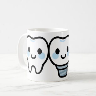 Caneca De Café Implante Dentário Sorridente