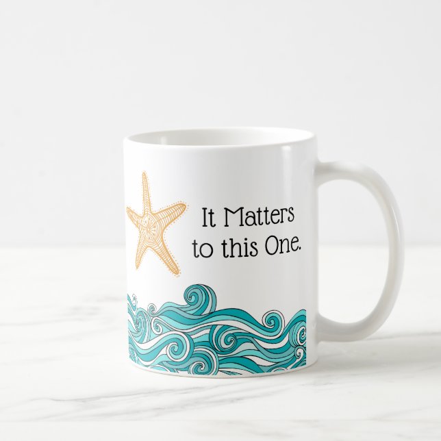 Caneca De Café Importa a esta uma estrela do mar (Direita)