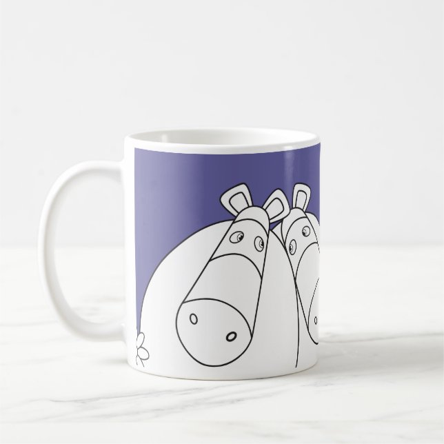 Caneca De Café Impossimals® puro - roxo perfeito (Esquerda)