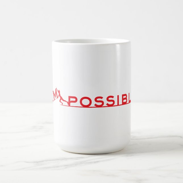 Caneca De Café Impossível para Possível Mug de Atitude (Centro)