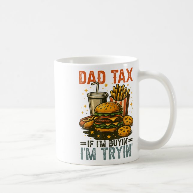 Caneca De Café Imposto Sobre pais Se Eu Comprar Estou Tentando En (Direita)