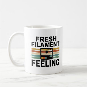 Caneca De Café Impressão 3D de Filamento Retro Estilo