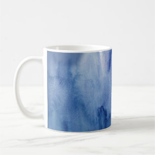 Caneca De Café Impressão Abstrato de Textura Azul
