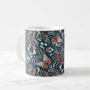 Caneca De Café Impressão animal de borboleta monarca 1