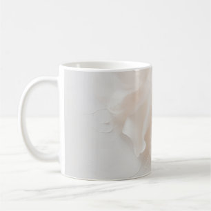 Caneca De Café Impressão Artística Abstrata Floral Rosa Corado   