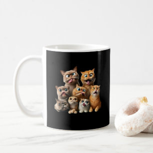 Caneca De Café impressão artística de gato engraçado