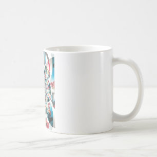 Caneca De Café Impressão Artística de Tapeçaria Queniana Kaleidos