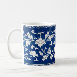 Caneca De Café Impressão Clássico de Ornamento Floral