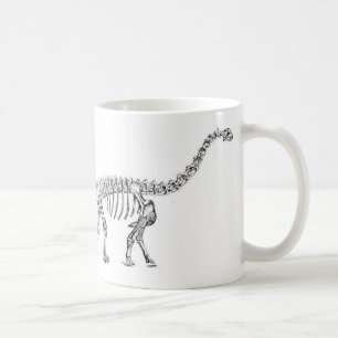 Caneca De Café Impressão da antiguidade do dinossauro do
