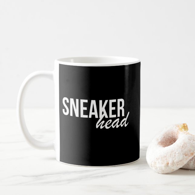 Caneca De Café Impressão da cabeça da sapatilha (Com Donut)