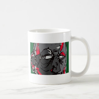 Caneca De Café Impressão da cara da arte