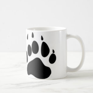 Caneca De Café Impressão da pata de urso