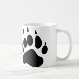Caneca De Café Impressão da pata de urso