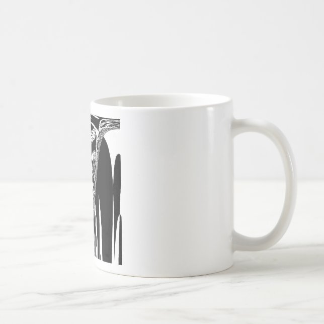 Caneca De Café Impressão de Abstrato de arte africana (Direita)