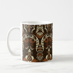 Caneca De Café Impressão de amortecedor floral: vintage sem solda