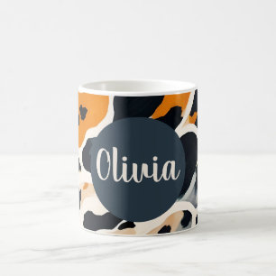 Caneca De Café Impressão de Animal Girafa Personalizada