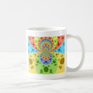 Caneca De Café Impressão de Arte Abstrata Inspirada na Bandeira S