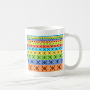 Caneca De Café Impressão de Arte da Bandeira Coreana Multicolorid