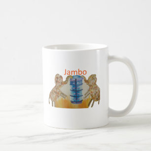 Caneca De Café Impressão de Arte de Elefantes Africanos para Cria