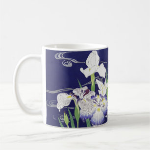 Caneca De Café Impressão de Arte de Íris Japonesa Vintage Kogyo T
