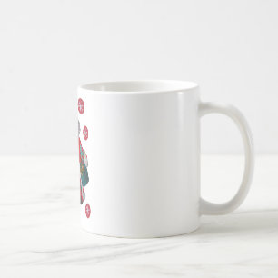 Caneca De Café Impressão de Arte de Papai Noel Colorido Natal Fel