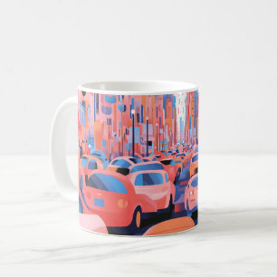 Caneca De Café Impressão de Arte de Parede de Carros Americanos C