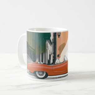 Caneca De Café Impressão de Arte de Parede de Carros Americanos C