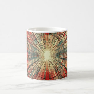 Caneca De Café Impressão de Arte de Parede Formas Geométricas e C