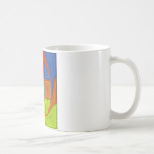 Caneca De Café Impressão de Arte de Redemoinho Xadrez