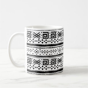 Caneca De Café Impressão de Arte Tribal do Boho