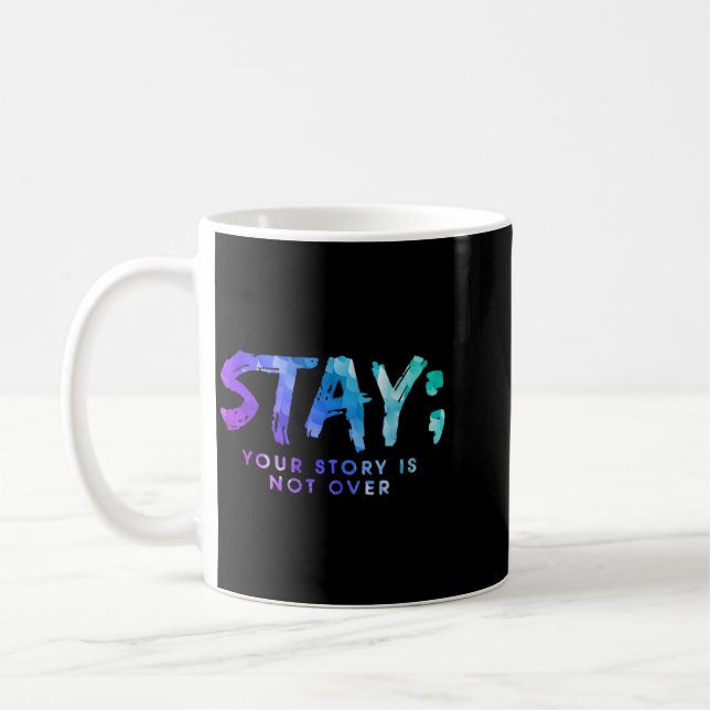 Caneca De Café Impressão de Conscientização sobre Saúde Mental (Esquerda)